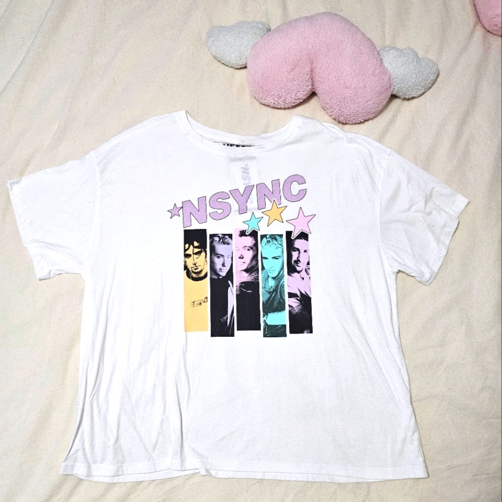 White NSYNC Graphic T-Shirt Official Merch